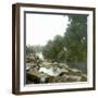 Island of Java (Indonesia), Wood Being Hauled on the Soerabaja Canal, around 1900-Leon, Levy et Fils-Framed Photographic Print