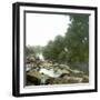 Island of Java (Indonesia), Wood Being Hauled on the Soerabaja Canal, around 1900-Leon, Levy et Fils-Framed Photographic Print