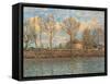 Island of La Grande Jatte, Neuilly sur Seine-Alfred Sisley-Framed Stretched Canvas