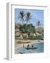 Island of Madagascar. Tamatave. Engraving. Colored.-Tarker-Framed Photographic Print