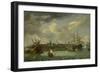 Island of Onrust Near Batavia, Jakarta-Abraham Storck-Framed Art Print