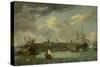 Island of Onrust Near Batavia, Jakarta-Abraham Storck-Stretched Canvas