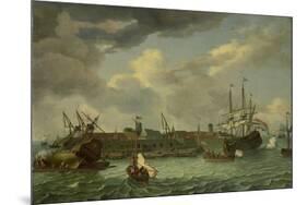 Island of Onrust Near Batavia, Jakarta-Abraham Storck-Mounted Premium Giclee Print