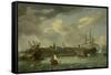 Island of Onrust Near Batavia, Jakarta-Abraham Storck-Framed Stretched Canvas