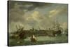 Island of Onrust Near Batavia, Jakarta-Abraham Storck-Stretched Canvas