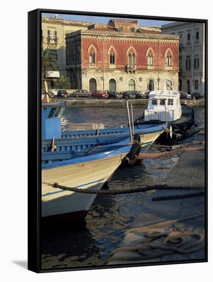 Island of Ortygia, Syracuse, Sicily, Italy, Mediterranean-Sheila Terry-Framed Stretched Canvas