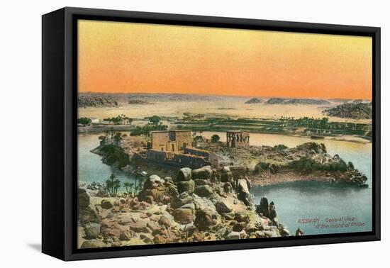 Island of Philae, Aswan, Nile-null-Framed Stretched Canvas