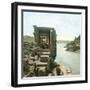 Island of Philae (Egypt), Temple of Isis, Interior View of the Colonnade-Leon, Levy et Fils-Framed Photographic Print