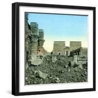 Island of Philae (Egypt), the Great Temple of Isis-Leon, Levy et Fils-Framed Photographic Print