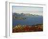 Island of Senja Viewed from Sommeroy, Near Tromso, Arctic Norway, Scandinavia, Europe-Dominic Harcourt-webster-Framed Photographic Print