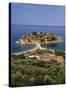 Island of Sveti Stefan and Adriatic Sea, Budva Riviera, Montenegro-Gavin Hellier-Stretched Canvas