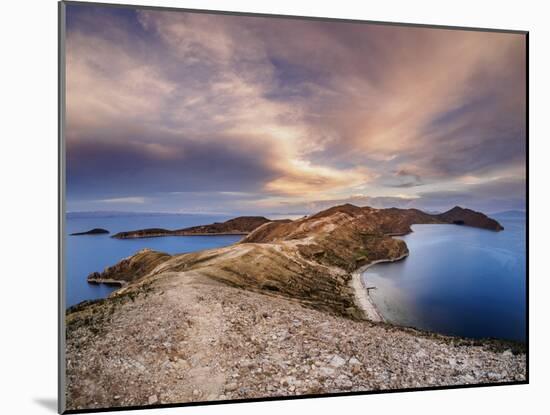 Island of the Sun, elevated view, Titicaca Lake-Karol Kozlowski-Mounted Photographic Print