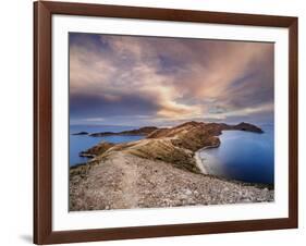 Island of the Sun, elevated view, Titicaca Lake-Karol Kozlowski-Framed Photographic Print