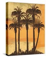 Island Sunset-Karl Rattner-Stretched Canvas