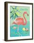 Island Time Flamingo II-Beth Grove-Framed Art Print