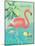 Island Time Flamingo II-Beth Grove-Mounted Art Print