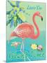 Island Time Flamingo II-Beth Grove-Mounted Art Print