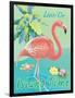 Island Time Flamingo II-Beth Grove-Framed Art Print