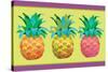 Island Time Pineapples I-Beth Grove-Stretched Canvas