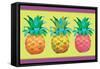 Island Time Pineapples I-Beth Grove-Framed Stretched Canvas