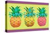 Island Time Pineapples I-Beth Grove-Stretched Canvas