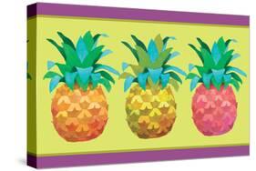 Island Time Pineapples I-Beth Grove-Stretched Canvas