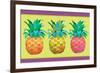 Island Time Pineapples I-Beth Grove-Framed Art Print