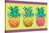 Island Time Pineapples I-Beth Grove-Stretched Canvas