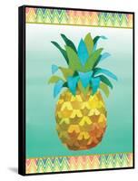 Island Time Pineapples VI-Beth Grove-Framed Stretched Canvas