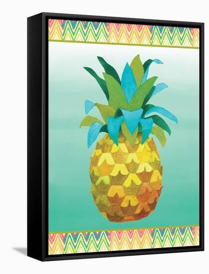 Island Time Pineapples VI-Beth Grove-Framed Stretched Canvas