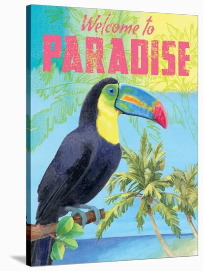 Island Time Tucan II Bright-Beth Grove-Stretched Canvas