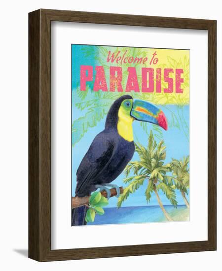 Island Time Tucan II Bright-Beth Grove-Framed Art Print