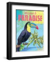 Island Time Tucan II Bright-Beth Grove-Framed Art Print