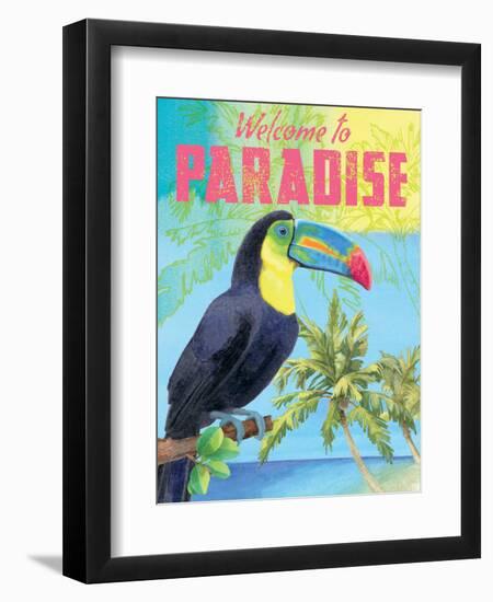 Island Time Tucan II Bright-Beth Grove-Framed Art Print