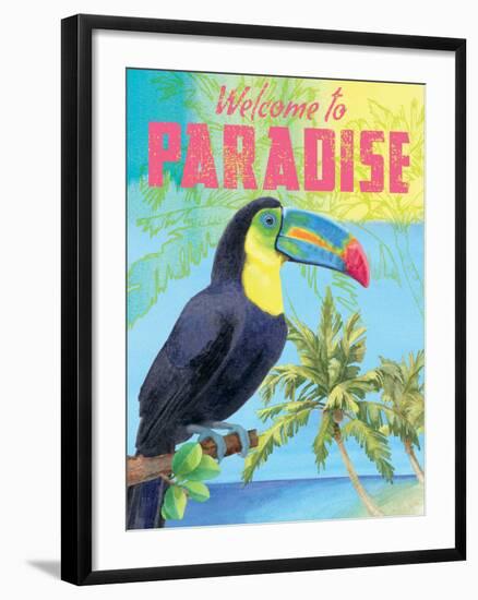 Island Time Tucan II Bright-Beth Grove-Framed Art Print