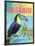 Island Time Tucan II Bright-Beth Grove-Framed Premium Giclee Print