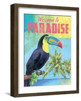 Island Time Tucan II Bright-Beth Grove-Framed Art Print