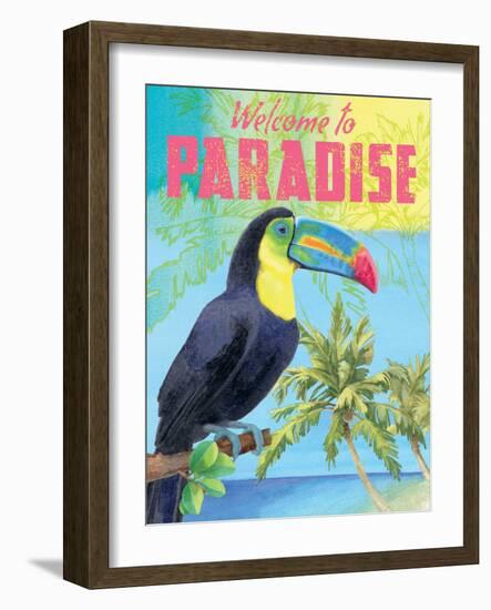 Island Time Tucan II Bright-Beth Grove-Framed Art Print