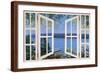 Island Time with Window-Diane Romanello-Framed Art Print