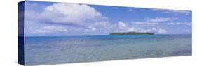 Island Viewed from the Ocean, Bora Bora, French Polynesia-null-Stretched Canvas