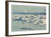 Island Village in Snow, C. 1824-1848-Keisai Eisen-Framed Giclee Print