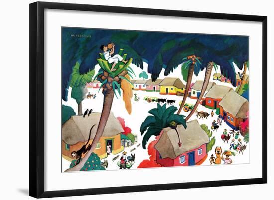 Island Village - Jack & Jill-Katherine Millhous-Framed Giclee Print