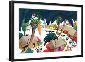 Island Village - Jack & Jill-Katherine Millhous-Framed Giclee Print