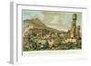 Islanders and Monuments of Easter Island, from the Atlas De Voyage De La Perouse, 1785-88-Gaspard Duche de Vancy-Framed Giclee Print