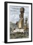 Islanders and Monuments of Easter Island-Stefano Bianchetti-Framed Giclee Print