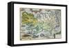 Islandia 16th-Century Map of Iceland-null-Framed Stretched Canvas