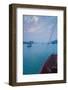 Islands and boat in the Pacific Ocean, Ha Long Bay, Quang Ninh Province, Vietnam-null-Framed Photographic Print