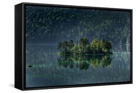 Islands in Lake Eibsee-By-Framed Stretched Canvas