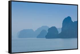 Islands in the Pacific Ocean, Ha Long Bay, Quang Ninh Province, Vietnam-null-Framed Stretched Canvas