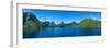 Islands in the Pacific Ocean, Opuhunu Bay, Moorea, French Polynesia-Panoramic Images-Framed Photographic Print